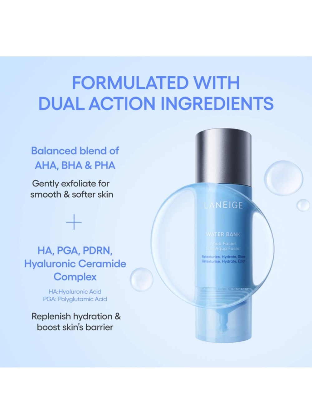 LANEIGE Water Bank Aqua Facial 30ml Serum with Sleeping Masks – Cica & Water - Picture 10 of 12